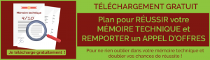 Plan de mémoire technique pour remporter un appel d'offres